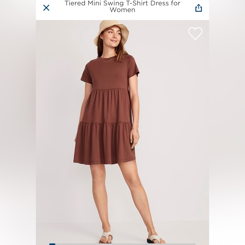NEW! NEVER WORN! Root beer (brown) colored dress from old navy